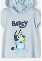 Camiseta De Bluey Con Capucha Azul Para Niña 2T A 6T 4T de BLUEY