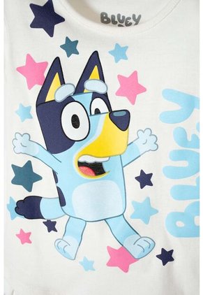 Conjunto De Bluey Marfil Y Azul De Leggins Para Niña 2T A 5T 3T