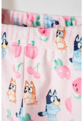 Pijama De Bluey Multicolor Tela Tipo Fleece Para Niña 2T A 6T 5T