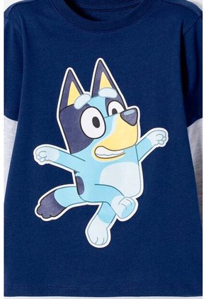 Camiseta De Bluey Azul Manga Larga Para Niño 2T A 6T 3T