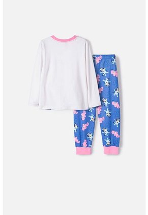 Pijama De Bluey Multicolor Manga Larga Para Niña 2T A 6T 3T