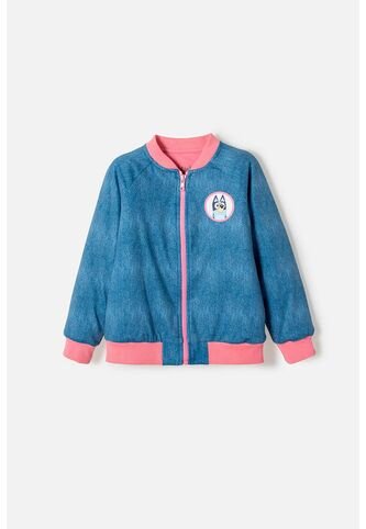 Chaqueta De Bluey Con Cierre Multicolor Para Niña 2T A 6T 5T BLUEY