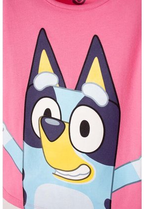 Camiseta De Bluey Rosada Manga Corta Para Niña 2T A 6T 5T