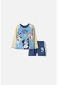 Conjunto De Baño De Bluey Azul Manga Larga Para Niño 2T A 6T 4T de BLUEY