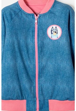 Chaqueta De Bluey Con Cierre Multicolor Para Niña 2T A 6T 3T