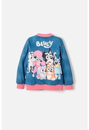 Chaqueta De Bluey Con Cierre Multicolor Para Niña 2T A 6T 3T