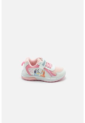 Tenis Con Luces De Bluey Blanco Y Rosado Para Niña 26