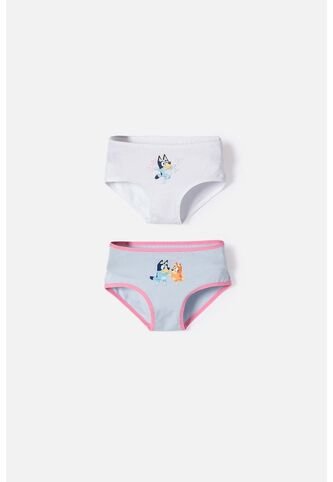 Pack X2 Panties De Bluey Multicolor Para Niña 2T A 6T 5T BLUEY