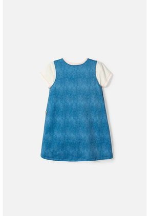 Vestido De Bluey Multicolor Corto Para Niña 2T A 6T 3T