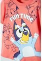 Camiseta De Bluey Manga Corta Salmon Para Niño 2T A 6T 2T de BLUEY