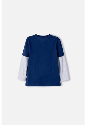 Camiseta De Bluey Azul Manga Larga Para Niño 2T A 6T 3T