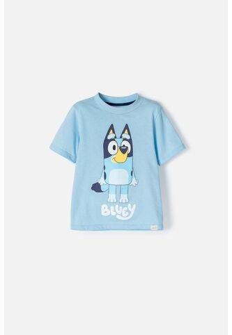 Camiseta De Bluey Manga Corta Azul Unisex 2T A 6T 3T BLUEY