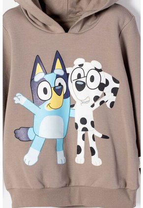 Buzo De Bluey Taupe Con Capucha Para Niño 2T A 6T 2T