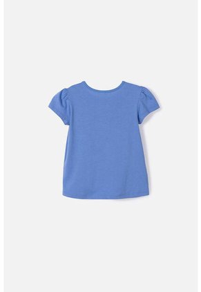 Camiseta De Bluey Manga Corta Azul Para Niña 2T A 6T 3T