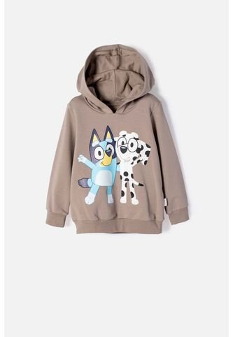 Buzo De Bluey Taupe Con Capucha Para Niño 2T A 6T 5T BLUEY