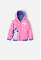 Chaqueta De Bluey Rosada Y Azul Con Capucha Para Niña 2T A 6T 4T de BLUEY