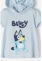 Camiseta De Bluey Con Capucha Azul Para Niña 2T A 6T 3T de BLUEY