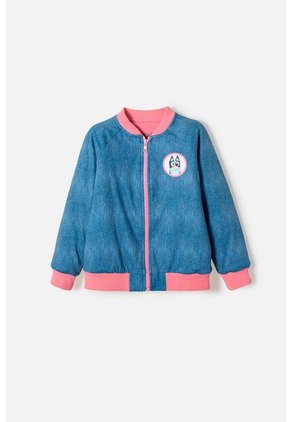 Chaqueta De Bluey Con Cierre Multicolor Para Niña 2T A 6T 2T