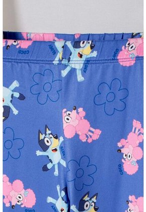 Pijama De Bluey Multicolor Manga Larga Para Niña 2T A 6T 2T