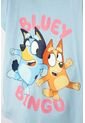 Camiseta De Bluey Manga Corta Azul Para Niña 2T A 6T 3T de BLUEY
