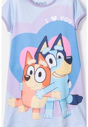 Pijama De Bluey Azul Tipo Batola Para Niña 2T A 6T 3T