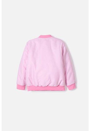 Chaqueta De Bluey Rosada Con Cierre Ajustable En Frente Para Niña 2T A 6T 4T