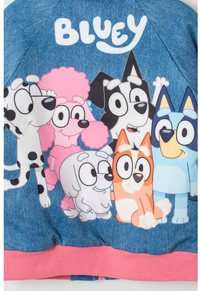 Chaqueta De Bluey Con Cierre Multicolor Para Niña 2T A 6T 5T