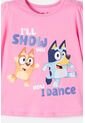 Camiseta De Bluey Rosada Manga Larga Para Niña 2T A 6T 5T de BLUEY