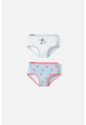 Pack X2 Panties De Bluey Blanco Para Niña 2T A 6T 2T
