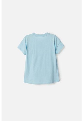 Camiseta De Bluey Manga Corta Azul Para Niña 2T A 6T 3T