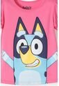 Camiseta De Bluey Rosada Manga Corta Para Niña 2T A 6T 4T de BLUEY