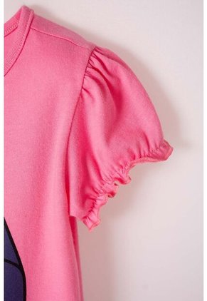 Camiseta De Bluey Rosada Manga Corta Para Niña 2T A 6T 4T