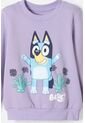 Buzo De Bluey Lila De Diseño Cerrado Para Niña 2T A 6T 2T de BLUEY