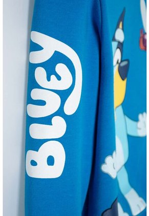 Buzo De Bluey Azul De Diseño Cerrado Para Niño 2T A 6T 3T
