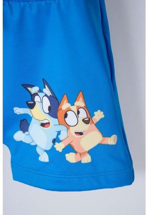 Conjunto De Baño De Bluey Azul Y Naranja Manga Larga Para Niño 2T A 6T 2T