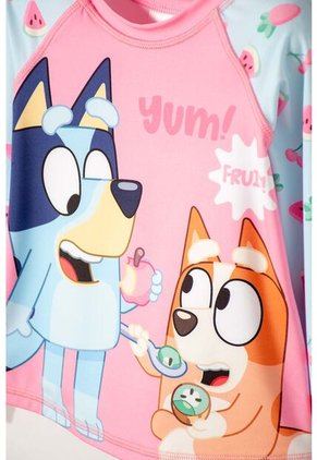 Conjunto De Baño De Bluey Manga Larga Multicolor Para Niña 2T A 6T 3T