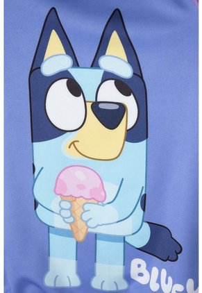 Vestido De Baño De Bluey Multicolor Manga Larga Para Niña 2T A 6T 3T