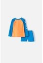Conjunto De Baño De Bluey Azul Y Naranja Manga Larga Para Niño 2T A 6T 3T de BLUEY