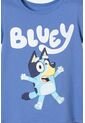 Camiseta De Bluey Manga Corta Azul Para Niña 2T A 6T 2T de BLUEY