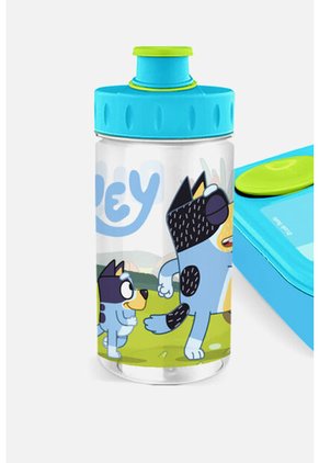 Set De Porta, Cubierto Y Botella De Bluey Multicolor U
