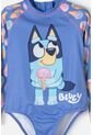 Vestido De Baño De Bluey Multicolor Manga Larga Para Niña 2T A 6T 3T de BLUEY