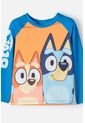 Conjunto De Baño De Bluey Azul Y Naranja Manga Larga Para Niño 2T A 6T 3T de BLUEY
