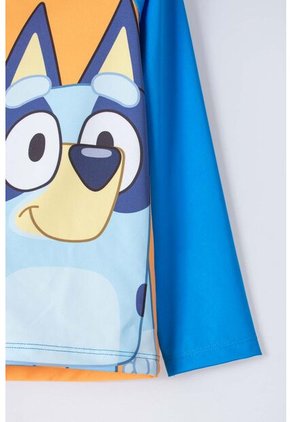 Conjunto De Baño De Bluey Azul Y Naranja Manga Larga Para Niño 2T A 6T 3T