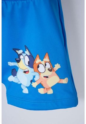 Conjunto De Baño De Bluey Azul Y Naranja Manga Larga Para Niño 2T A 6T 3T