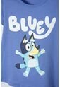 Camiseta De Bluey Manga Corta Azul Para Niña 2T A 6T 4T de BLUEY