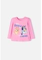 Camiseta De Bluey Rosada Manga Larga Para Niña 2T A 6T 3T de BLUEY