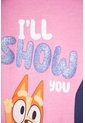 Camiseta De Bluey Rosada Manga Larga Para Niña 2T A 6T 3T de BLUEY