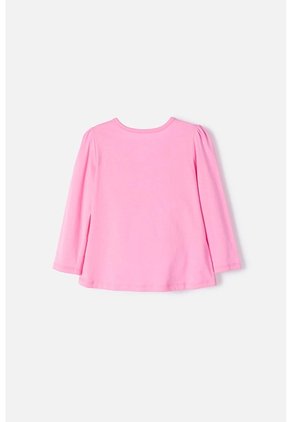 Camiseta De Bluey Rosada Manga Larga Para Niña 2T A 6T 3T