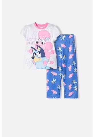 Pijama De Bluey Multicolor De Pantalón Largo Para Niña 2T A 6T 2T BLUEY