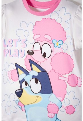 Pijama De Bluey Multicolor De Pantalón Largo Para Niña 2T A 6T 2T